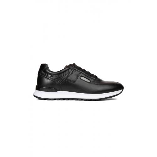 Greyder 14191L Siyah Deri Sneaker Casual Erkek Büyük Beden Ayakkabı